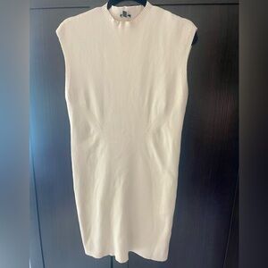 Express Cream Sheath Midi Dress for Cocktail XL